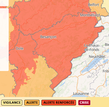 Sécheresse : le niveau ALERTE RENFORCÉE sur l’ensemble du département